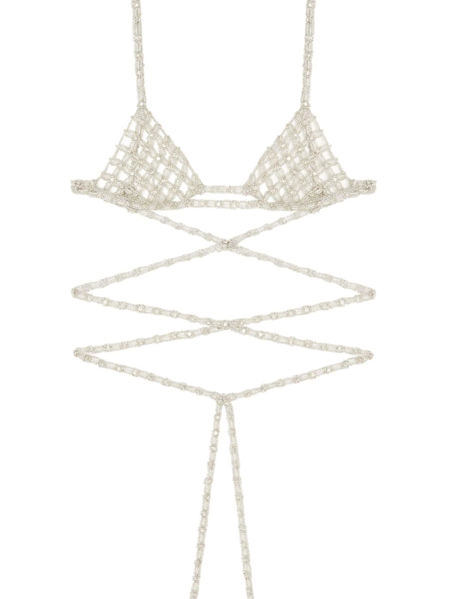 Affordable lace-up Alanui Women triangle bra 0719